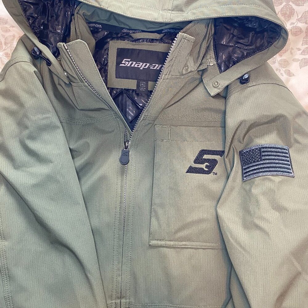 SNAP-ON TOOLS INSULATED HOODED ZIP UP WINTER JACKET XL